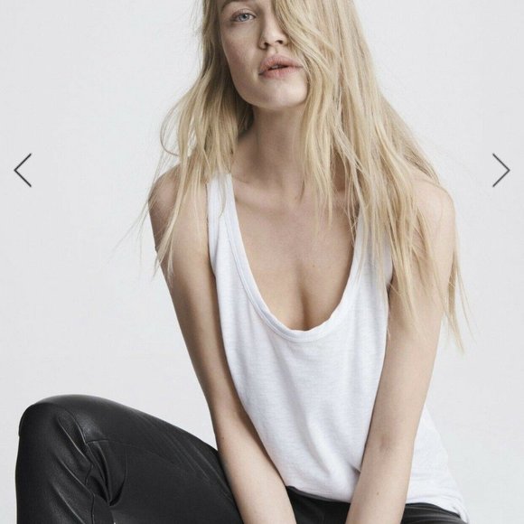 rag & bone Tops - Rag & Bone Women's The Slub Tank Camisole White XS